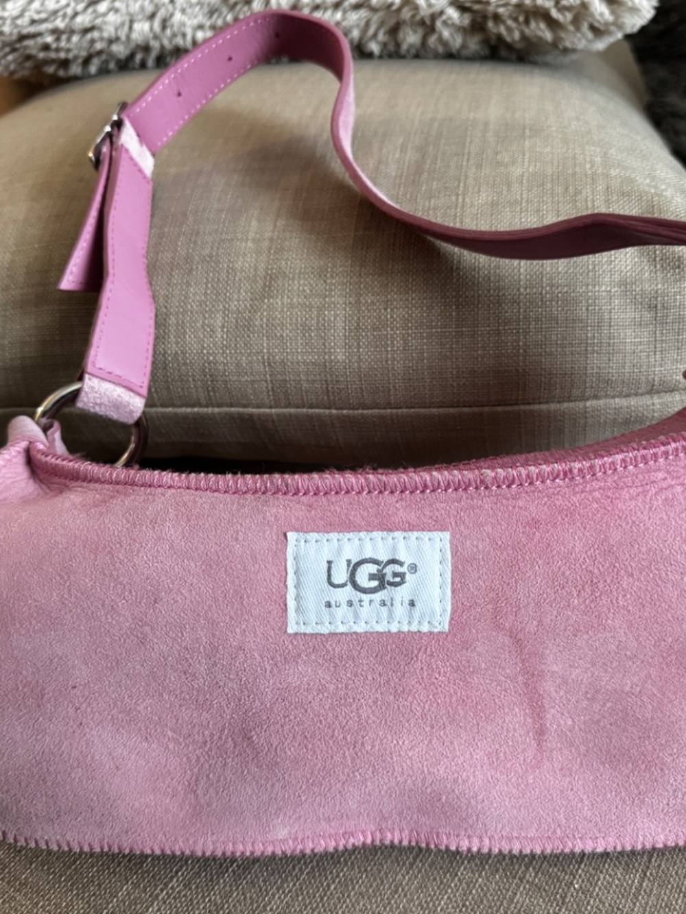 Pink Suede Ugg purse
